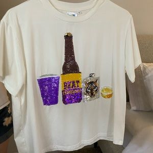 Queen Of Sparkles LSU gameday top